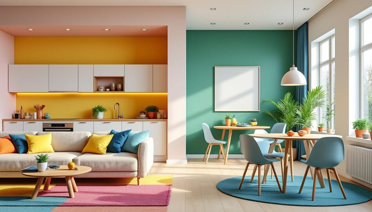 découvrez comment utiliser la couleur pour organiser et structurer vos pièces, apporter de l'harmonie et valoriser chaque espace de votre intérieur.