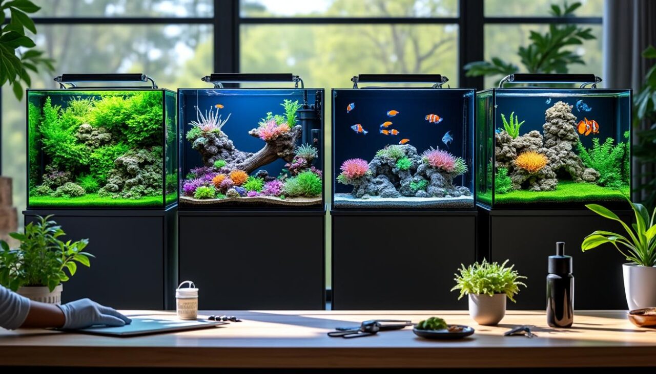 découvrez les différents types d'aquariums et apprenez comment bien les entretenir pour un habitat sain et équilibré.