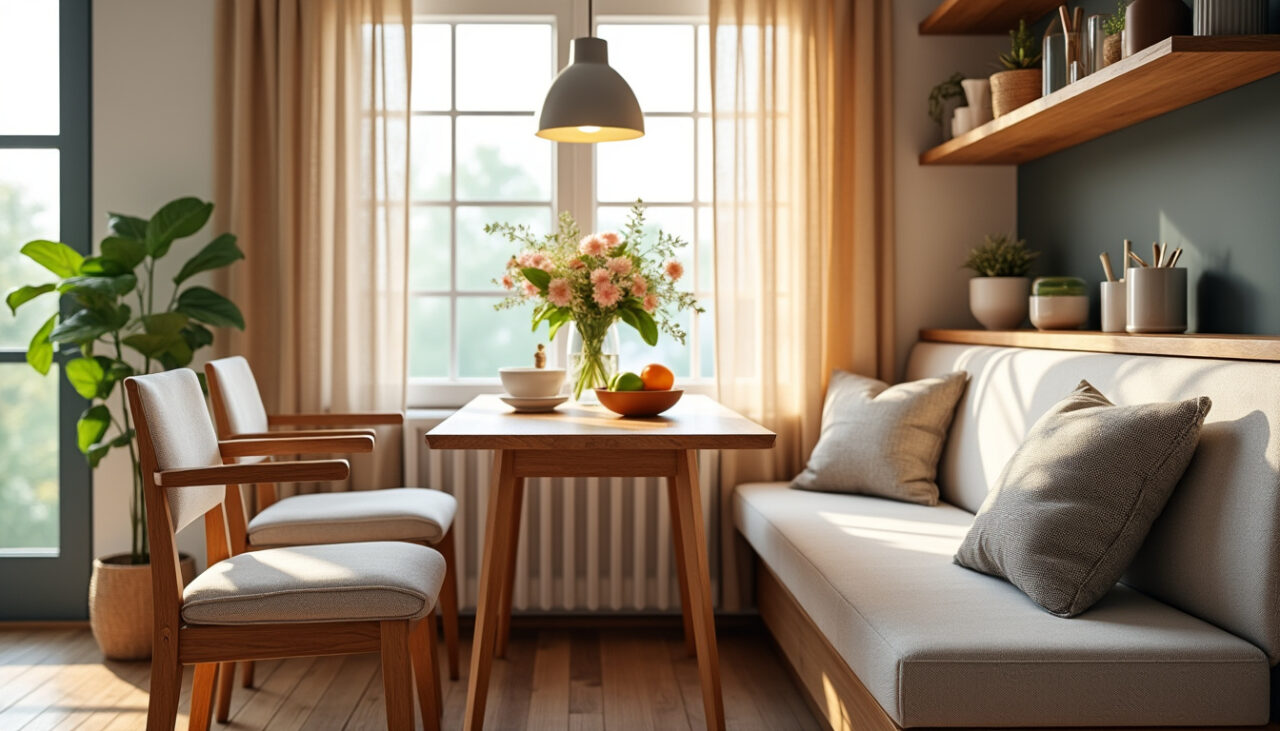 découvrez nos conseils pour aménager un coin repas convivial et chaleureux dans votre cuisine, idéal pour partager des moments en famille ou entre amis.